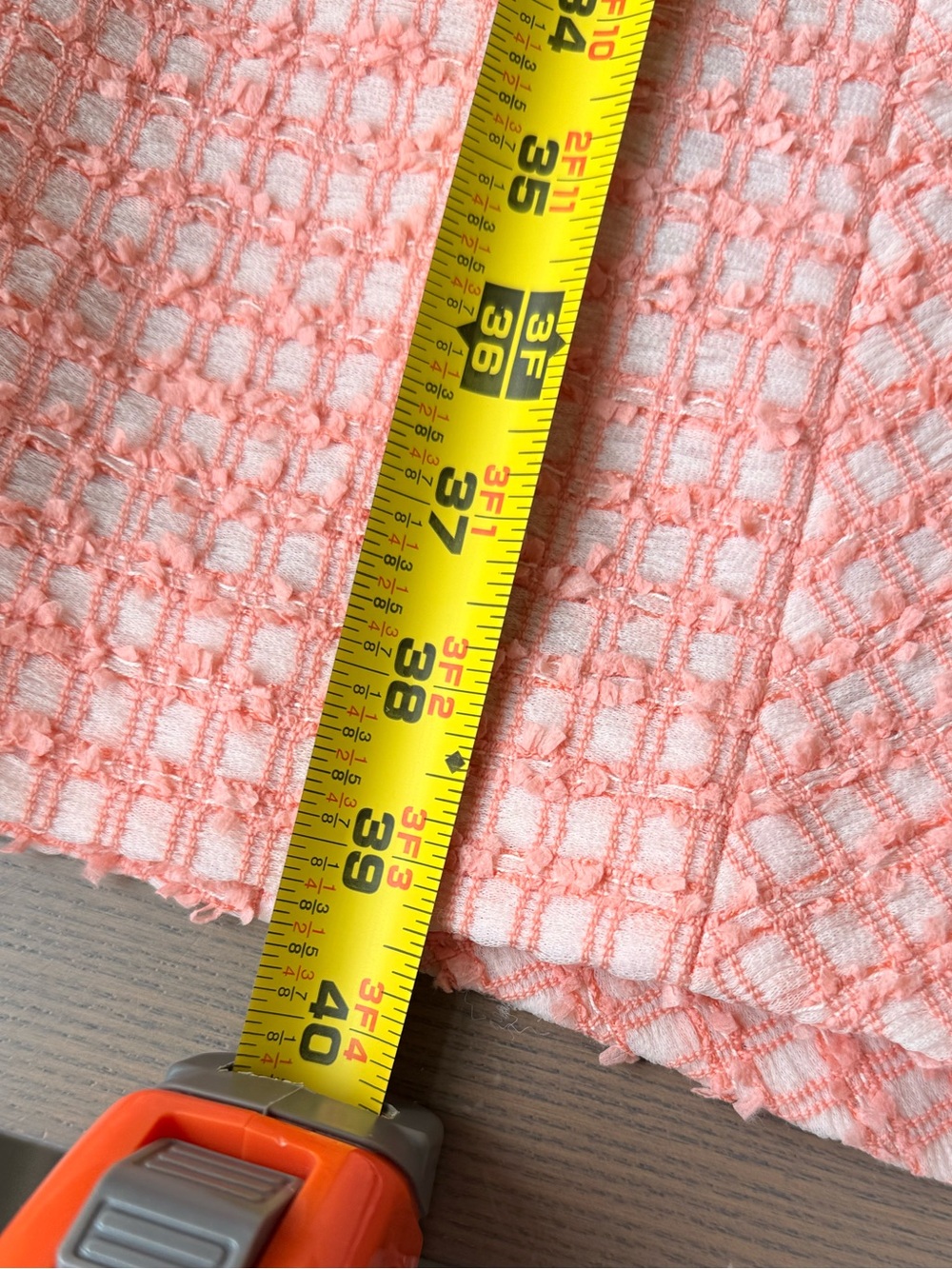 Carolina Herrera Coral Tweed Dress - Picture 6 of 11